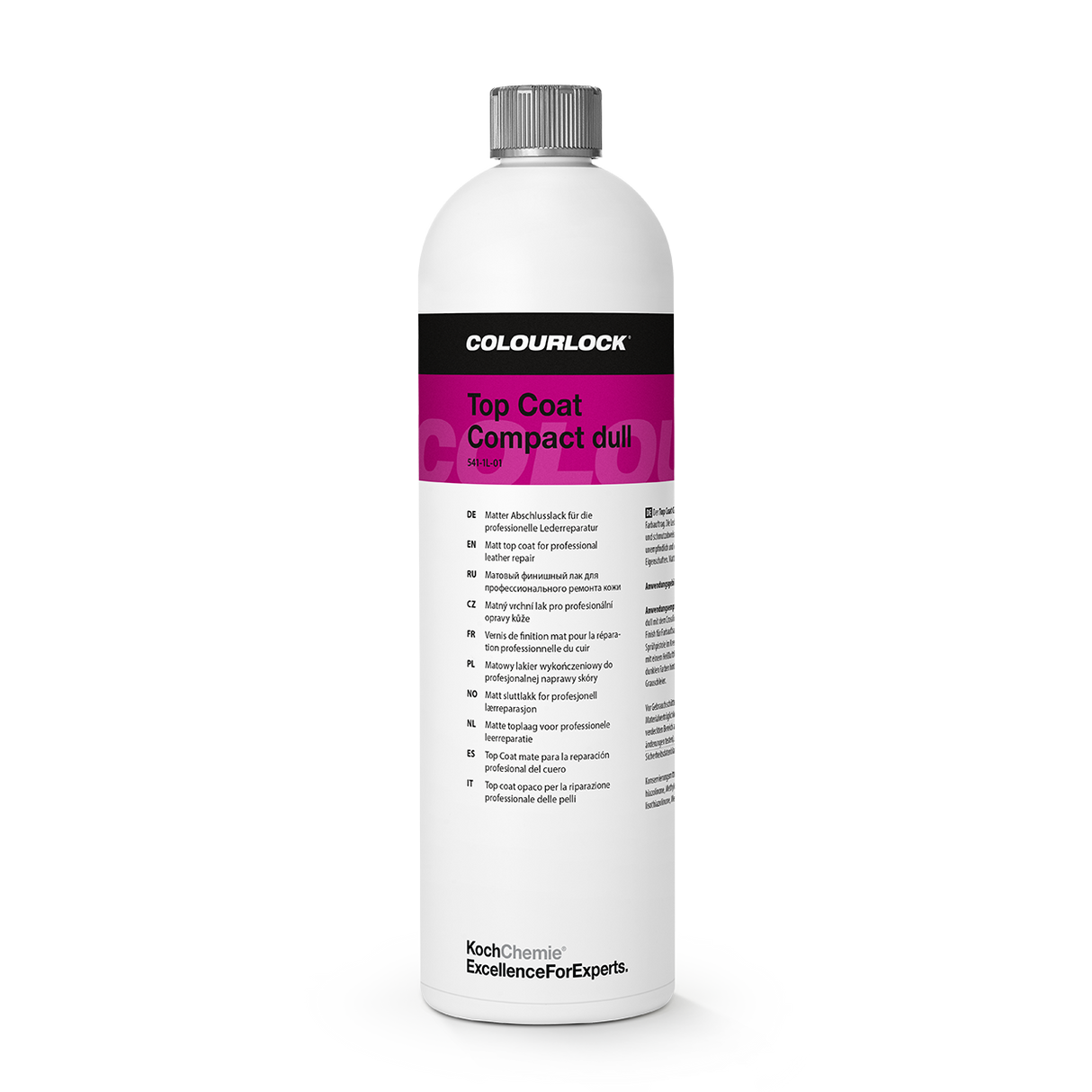 COLOURLOCK "Top Coat" (Compact / Dull) Matter Abschlusslack für die professionelle Lederreparatur