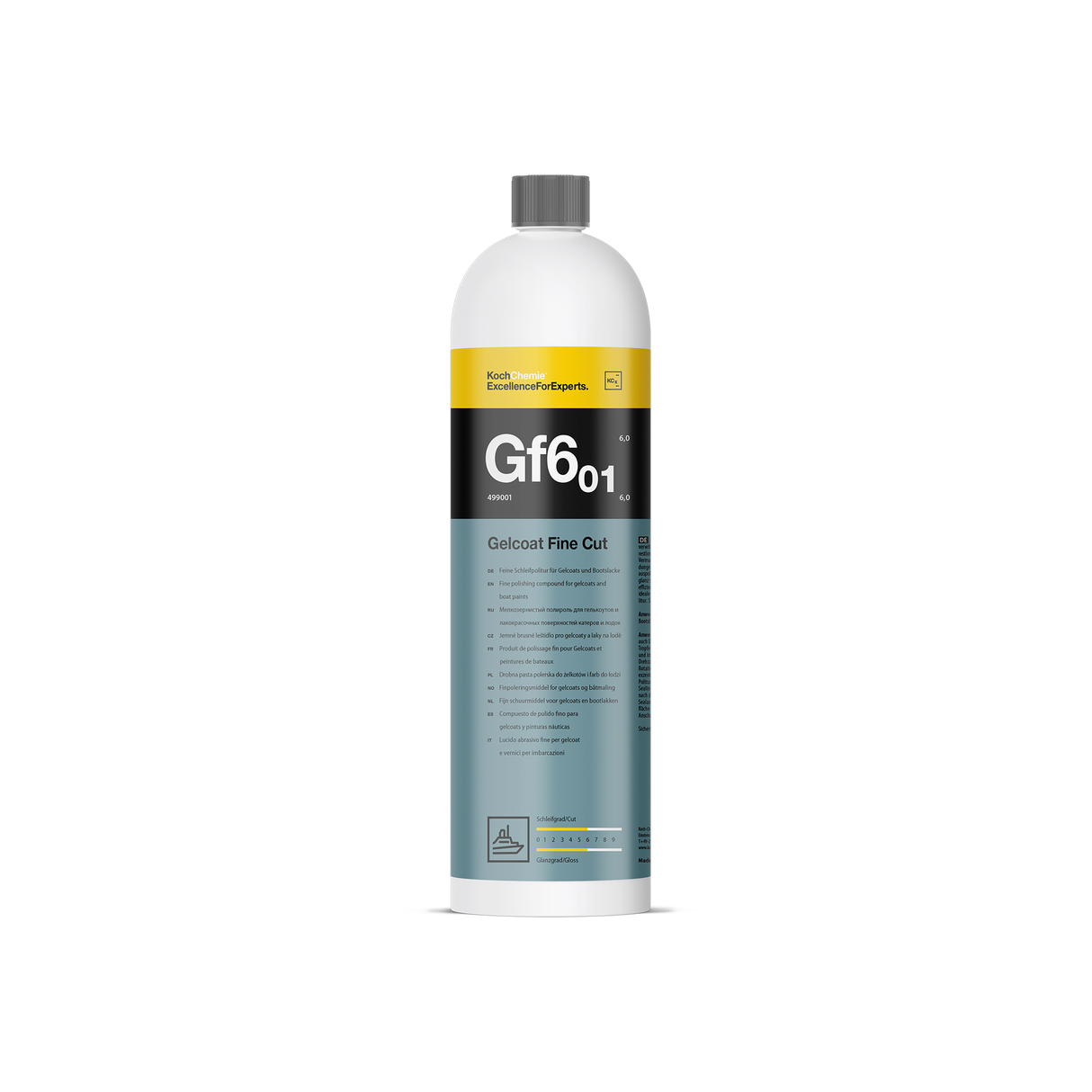 Gelcoat Fine Cut "Gf6.01" Feine Schleifpolitur für Gelcoats und Bootslacke (Marine-Linie)