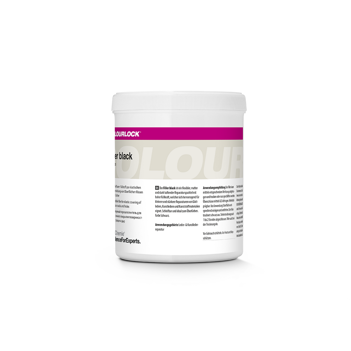 COLOURLOCK "Filler" (Black) Schleifbarer Füllstoff zur elastischen Überdeckung von Oberflächenrissen und Löchern