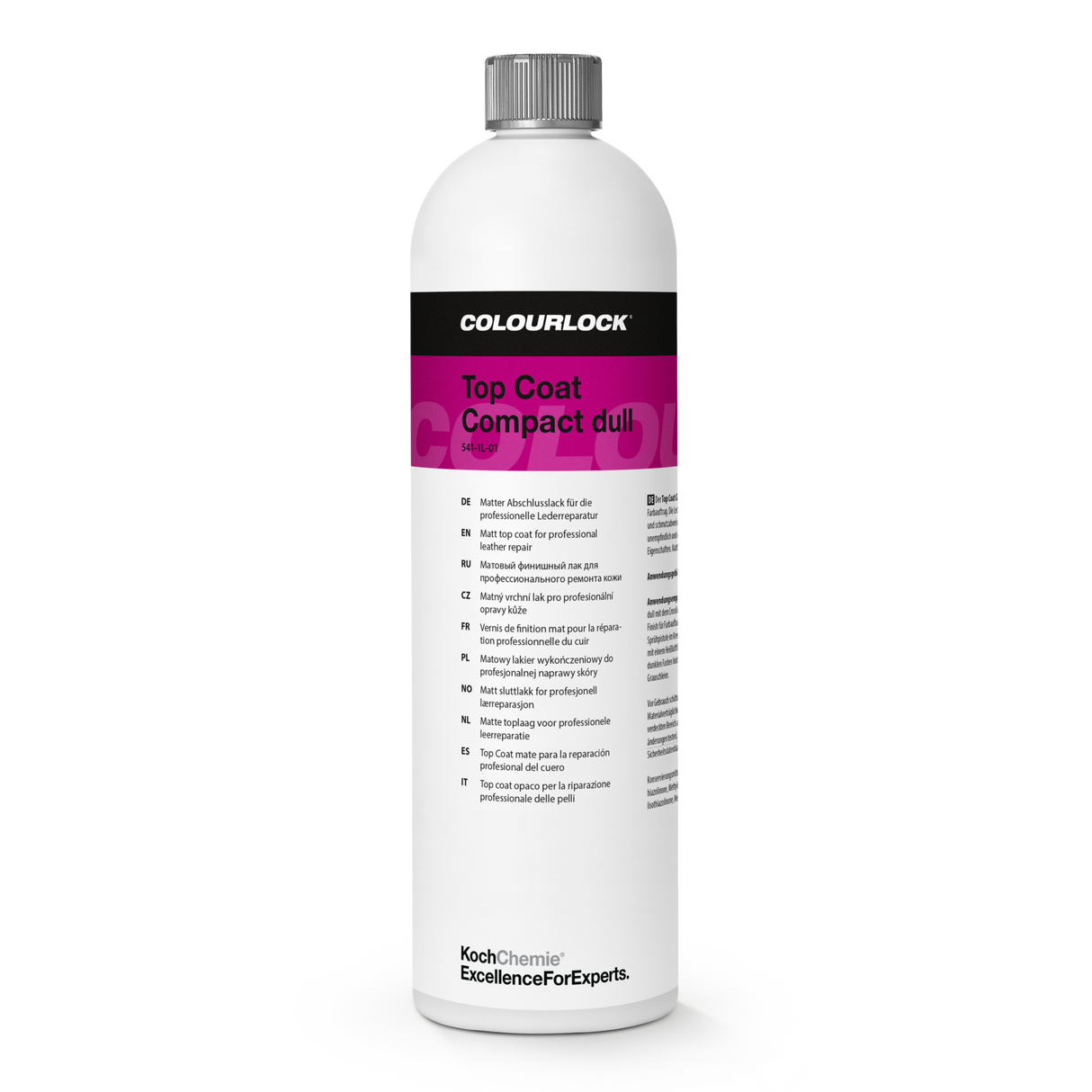 COLOURLOCK "Top Coat" (Compact / Dull) Matter Abschlusslack für die professionelle Lederreparatur