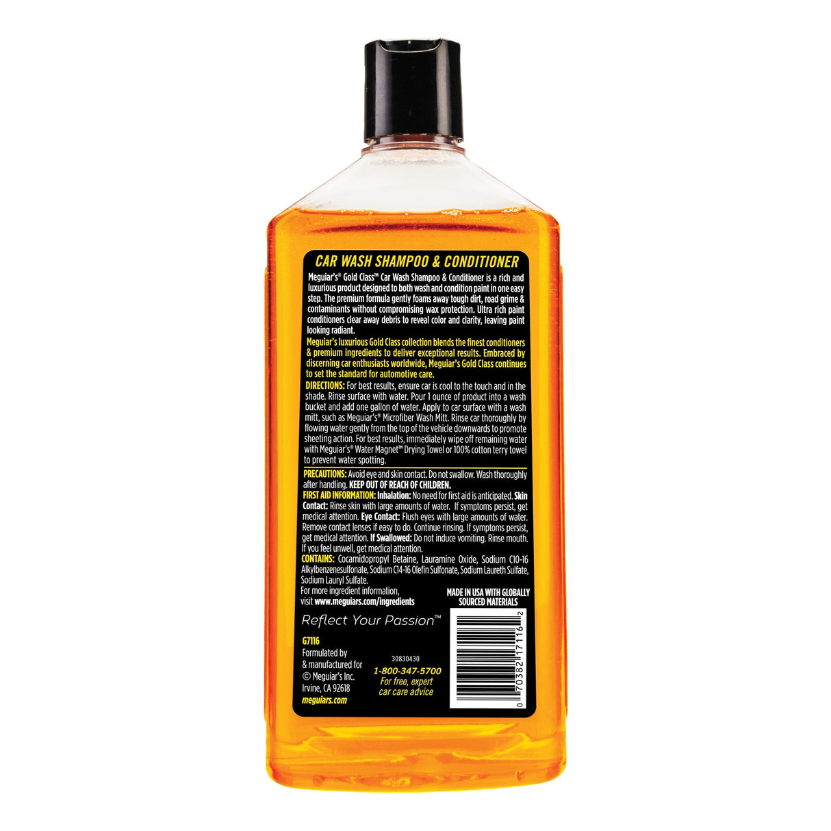 Meguiars GOLD CLASS Car Wash Shampoo & Conditioner Autoshampoo 16 oz (473 ml)