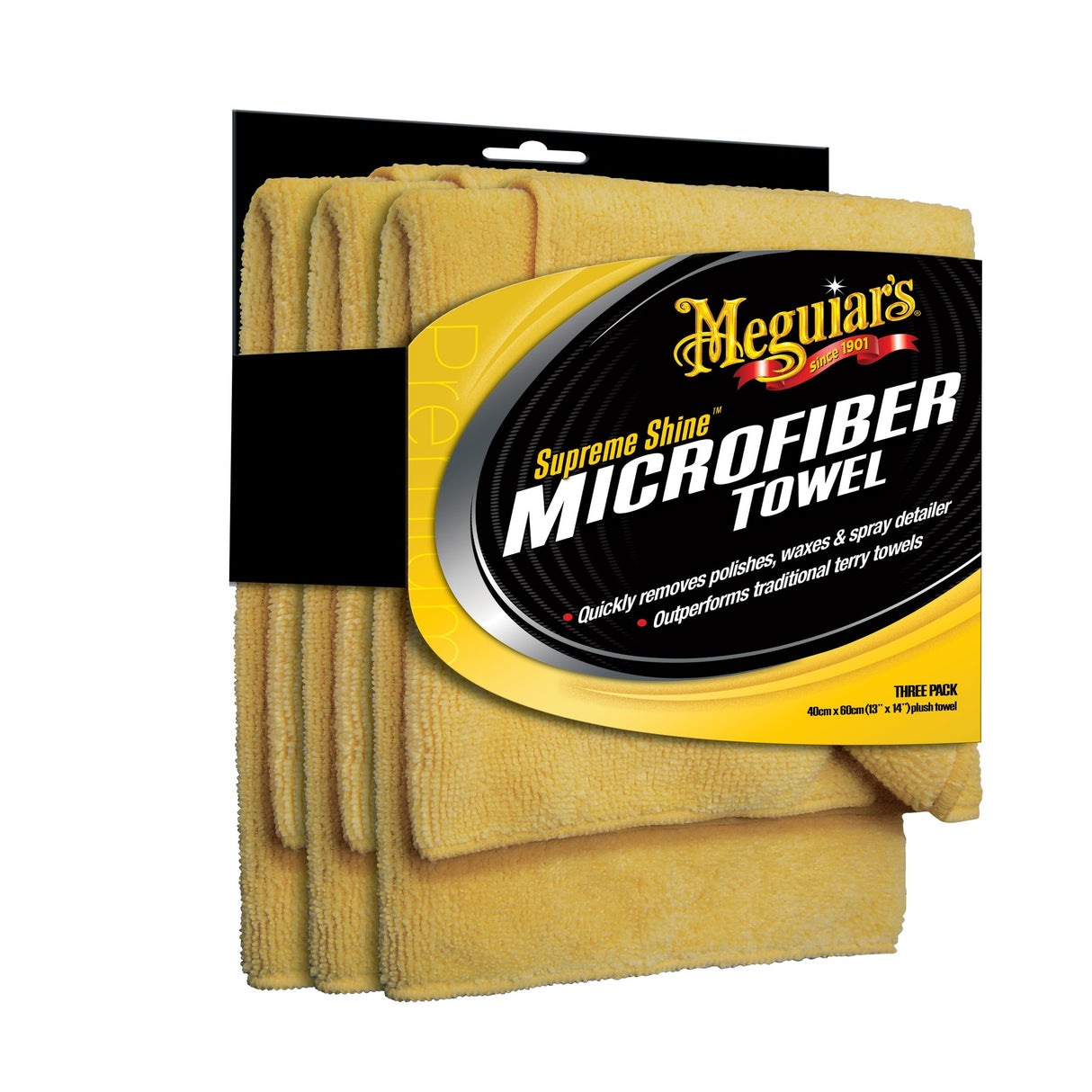 Meguiars SUPREME Shine Microfiber Towel Mikrofasertuch 2er Pack