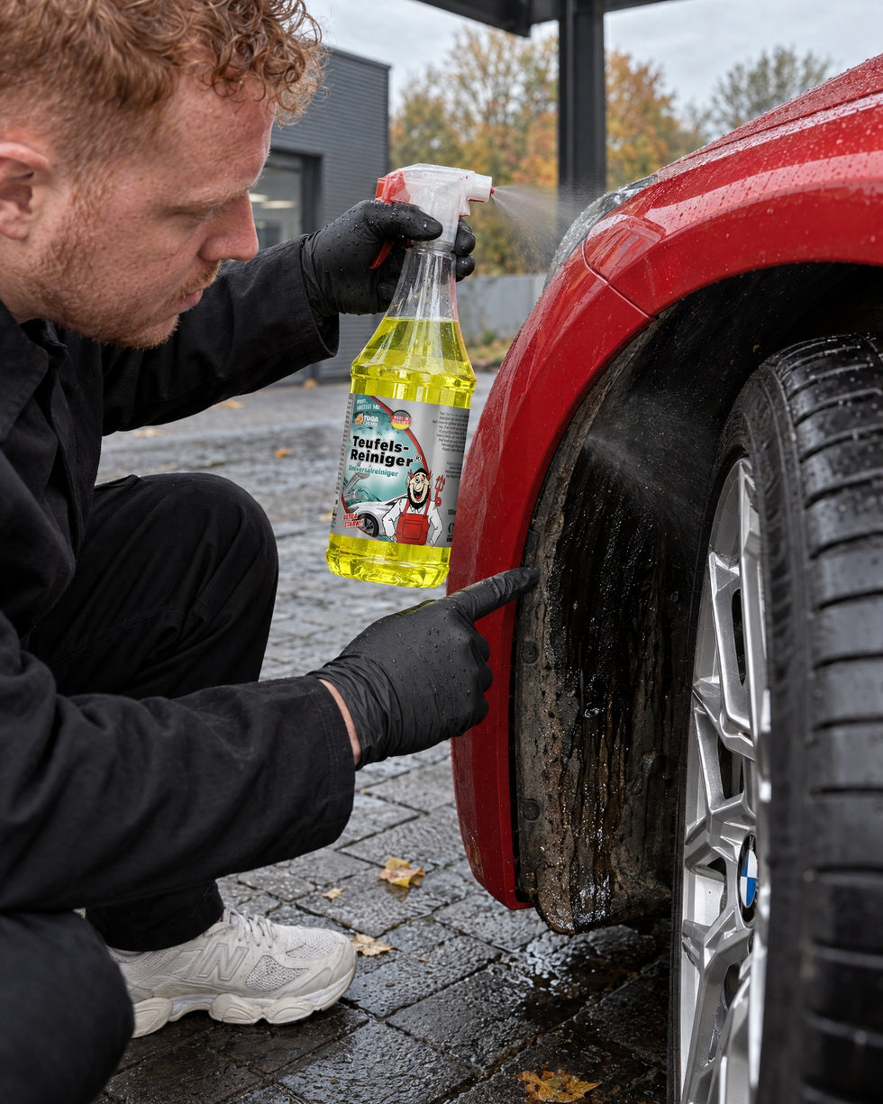 Detailing1 Hero: All-purpose cleaner — cleaning the wheel arch too (Mobile)