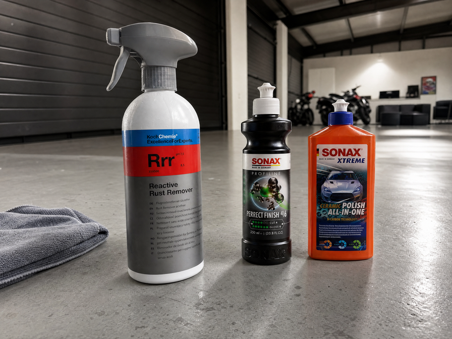 Detailing1 Spotlight: Lack-Reset in drei Schritten — Rrr, PerfectFinish, Ceramic Polish in der Halle
