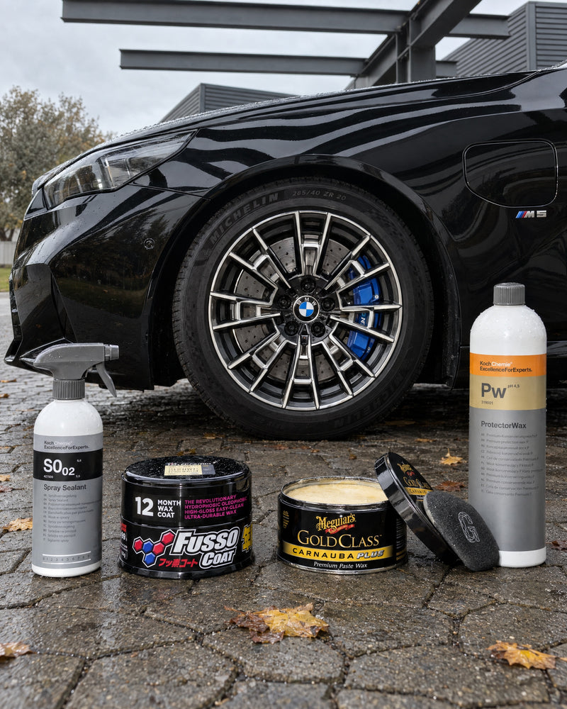 Detailing1 Lackschutz für den Winter — Koch-Chemie S0.02 und Pw, Soft99 Fusso Coat, Meguiars Gold Class, GYEON Applikator