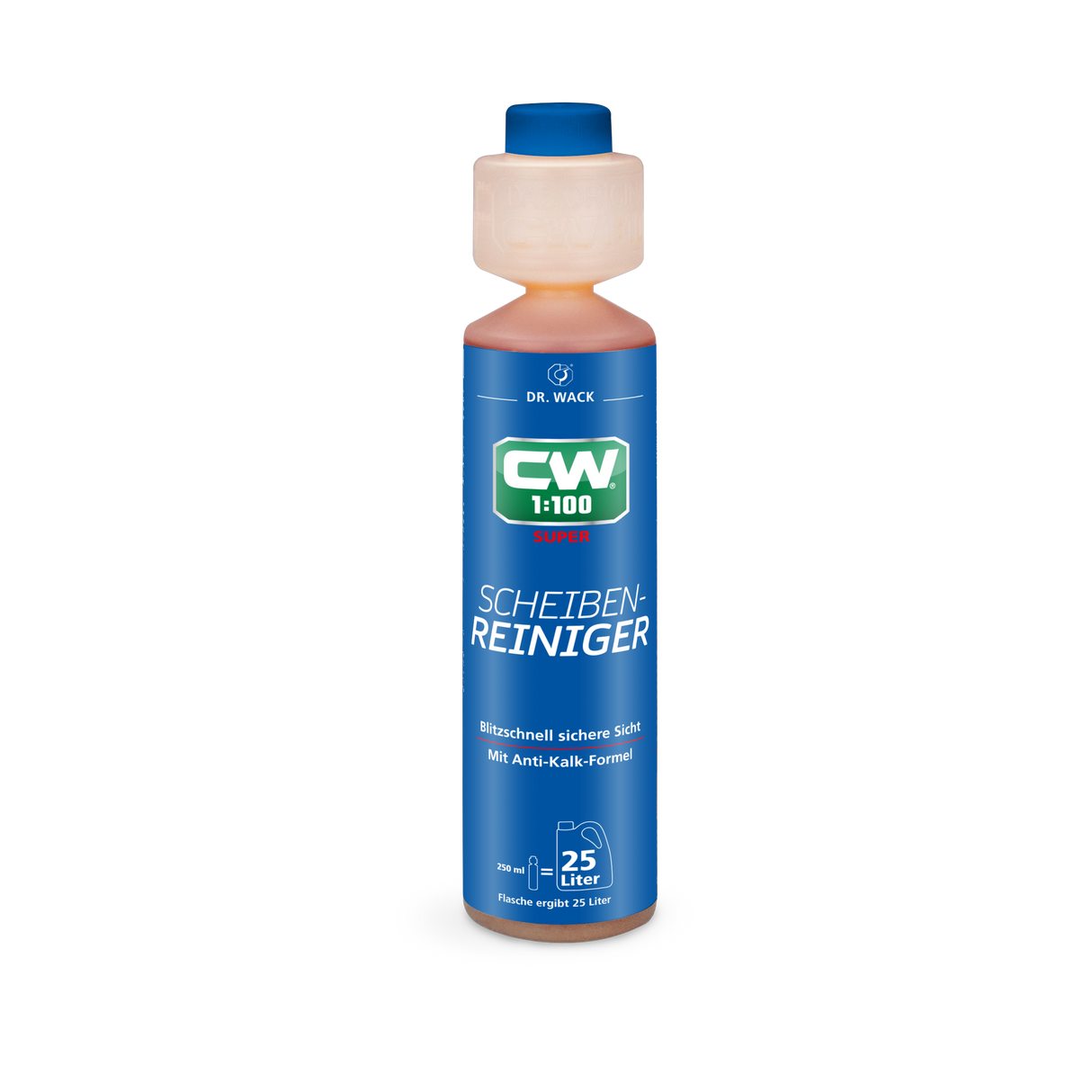 CW1:100 "Super" Scheibenreiniger Konzentrat — Dr. Wack 250 ml