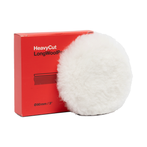 Koch-Chemie Heavy Cut "Long" Wool Pad — Lammfell-Polierpad "Rot" (Langflorig)