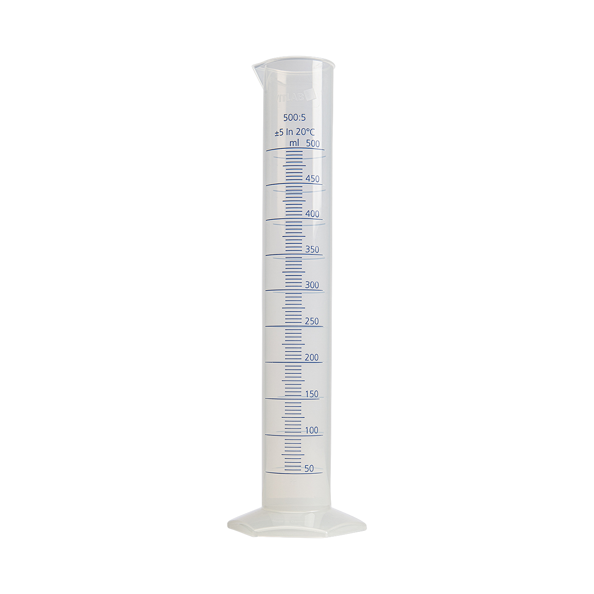 Koch-Chemie Measuring Cylinder — Messzylinder mit Volumenskala 1 Stück / 500 ml
