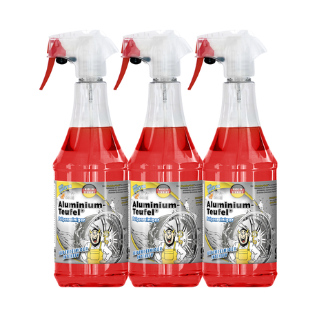 Detailing1 TUGA Chemie Aluminium-Teufel® (Rot) Felgenreiniger — 3× 1 Liter Vorteilsset