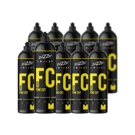 ZviZZer FC 2000 "Fine Cut" (Gelb) — Finish-Politur 750 ml / 10er-Set
