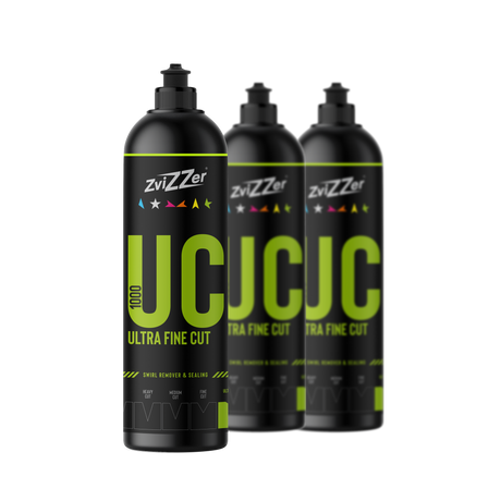 ZviZZer UC 1000 "Ultrafine Cut" (Grün) — Finish-Politur 750 ml / 3er-Set